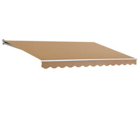 Thumbnail for Instahut Retractable Folding Arm Awning Outdoor Awning Canopy 4Mx3M Beige