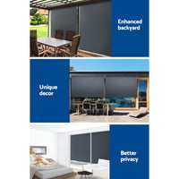 Thumbnail for Instahut Outdoor Roller Blinds Roll Down Shade Retractable Window 2.1X2.5M