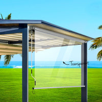 Thumbnail for Instahut Outdoor Blind Roll Down Awning Canopy Shade Retractable Window 1.2X2.4M