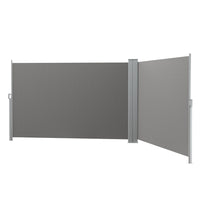 Thumbnail for Instahut Side Awning Sun Shade Outdoor Retractable Privacy Screen 2X6M Grey