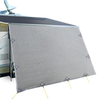 Thumbnail for 3.4M Caravan Privacy Screens 1.95m Roll Out Awning End Wall Side Sun Shade