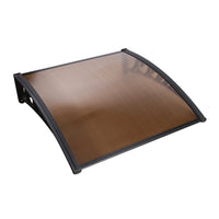 Thumbnail for Instahut DIY Window Door Awning Brown 1 x 1M