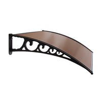 Thumbnail for Instahut DIY Window Door Awning Brown 1 x 1M