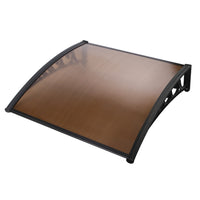 Thumbnail for Instahut Window Door Awning Outdoor Door Canopy Patio Awning 1mx1.2m DIY Brown