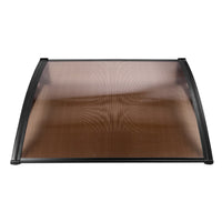 Thumbnail for Instahut Window Door Awning Outdoor Door Canopy Patio Awning 1mx1.2m DIY Brown