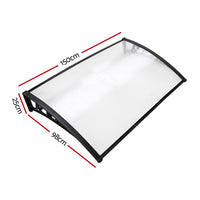 Thumbnail for Instahut 1X1.5M Window Door Awning Canopy Rain Cover Sun Shield