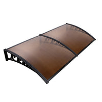 Thumbnail for Instahut DIY Window Door Awning Shade 1 x 2m - Brown