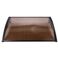 Thumbnail for Instahut Window Door Awning Outdoor Canopy SunShield Patio 1mx2.4m DIY Brown