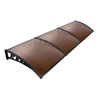 Thumbnail for Instahut DIY Window Door Awning Shade 1 x 3m - Brown