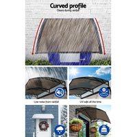 Thumbnail for Instahut Window Door Awning Door Canopy Patio UV Sun Shield 1mx4m DIY BR