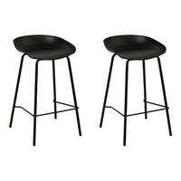 Thumbnail for Artiss Set of 2 Metal Bar Stools - Black