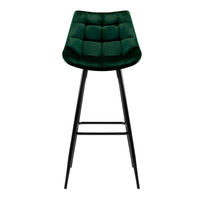 Thumbnail for Artiss Set of 2 Velvet Bar Stools - Green