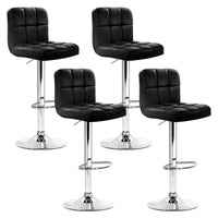 Thumbnail for Artiss Set of 4 Bar Stools Gas lift Swivel - Steel and Black