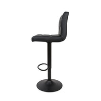 Thumbnail for Artiss Set of 2 PU Leather Gas Lift Bar Stools - Black