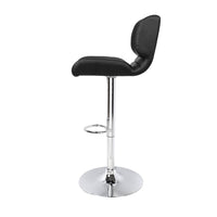 Thumbnail for Artiss Set of 2 PU Leather Gas Lift Bar Stools - Black and Chrome