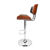 Thumbnail for Artiss Wooden Gas Lift Bar Stool - Black and Chrome