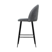 Thumbnail for Artiss Set of 2 Bar Stools Kitchen Dining Chair Stool Chairs Sherpa Boucle Charcoal