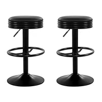 Thumbnail for Artiss Bar Stools Kitchen Stool Black Barstool