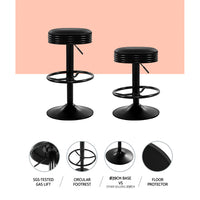 Thumbnail for Artiss Bar Stools Kitchen Stool Black Barstool