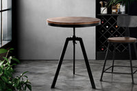 Thumbnail for Artiss Elm Wood Round Dining Table - Dark Brown