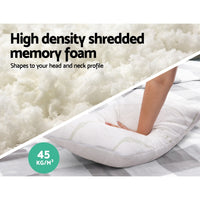 Thumbnail for Giselle Bedding Set of 2 Bamboo Pillow with Memory Foam