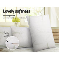 Thumbnail for Giselle Bedding Set of 2 Bamboo Pillow with Memory Foam