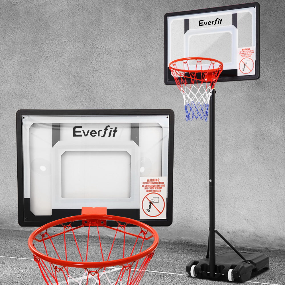 Everfit Adjustable Portable Basketball Stand Hoop System Rim