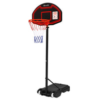 Thumbnail for Everfit 2.1M Adjustable Portable Basketball Stand Hoop System Rim Black