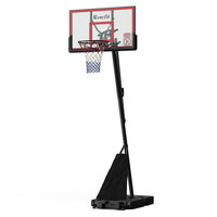 Thumbnail for Everfit Portable Basketball Hoop Stand System Height Adjustable Net Ring Red