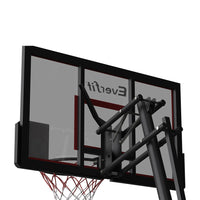 Thumbnail for Everfit Portable Basketball Hoop Stand System Height Adjustable Net Ring Red