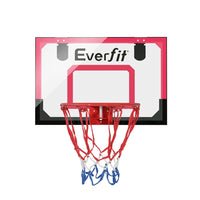 Thumbnail for Everfit Mini Basketball Hoop Door Wall Mounted Kids Sports Backboard Indoor Red