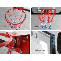 Thumbnail for Everfit Mini Basketball Hoop Door Wall Mounted Kids Sport Backboard Indoor Black