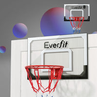 Thumbnail for Everfit Mini Basketball Hoop Door Wall Mounted Kids Sport Backboard Indoor Black