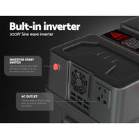 Thumbnail for Giantz Battery Box 500W Inverter Deep Cycle Battery Portable Caravan Camping USB