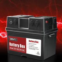 Thumbnail for Giantz Battery Box 500W Inverter Deep Cycle Battery Portable Caravan Camping USB