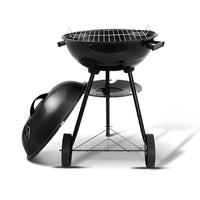 Thumbnail for Grillz Charcoal BBQ Smoker Drill Outdoor Camping Patio Barbeque Steel Oven