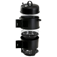 Thumbnail for Grillz 3-in-1 Charcoal BBQ Smoker - Black