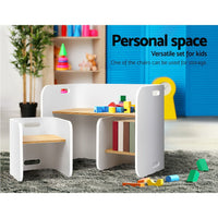 Thumbnail for Children’s Desk with Table and Chair-(White)-Keezi Kids