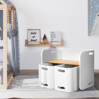 Thumbnail for Children’s Desk with Table and Chair-(White)-Keezi Kids