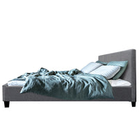 Thumbnail for Artiss Neo Bed Frame Fabric - Grey Double