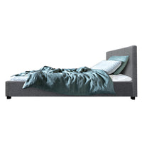 Thumbnail for Artiss Nino Bed Frame Fabric - Grey King Single