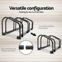 Thumbnail for Weisshorn 3 Bike Stand Floor Bicycle Storage Black