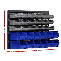 Thumbnail for Giantz 30 Bin Wall Mounted Rack Storage Organiser