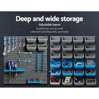 Thumbnail for Giantz 44 Bin Wall Mounted Rack Storage Organiser