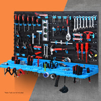 Thumbnail for Giantz 108 Storage Bin Rack Wall Mounted Tools Organiser Peg Wall Bench Garage