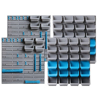 Thumbnail for Giantz 88 Parts Wall-Mounted Storage Bin Rack Tool Garage Shelving Organiser Box