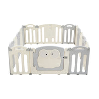 Thumbnail for Keezi Baby Playpen 16 Panels Foldable Toddler Fence Safety Play Activity Centre