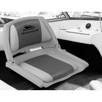 Thumbnail for Seamanship Set of 2 Folding Swivel Boat Seats - Grey & Charcoal