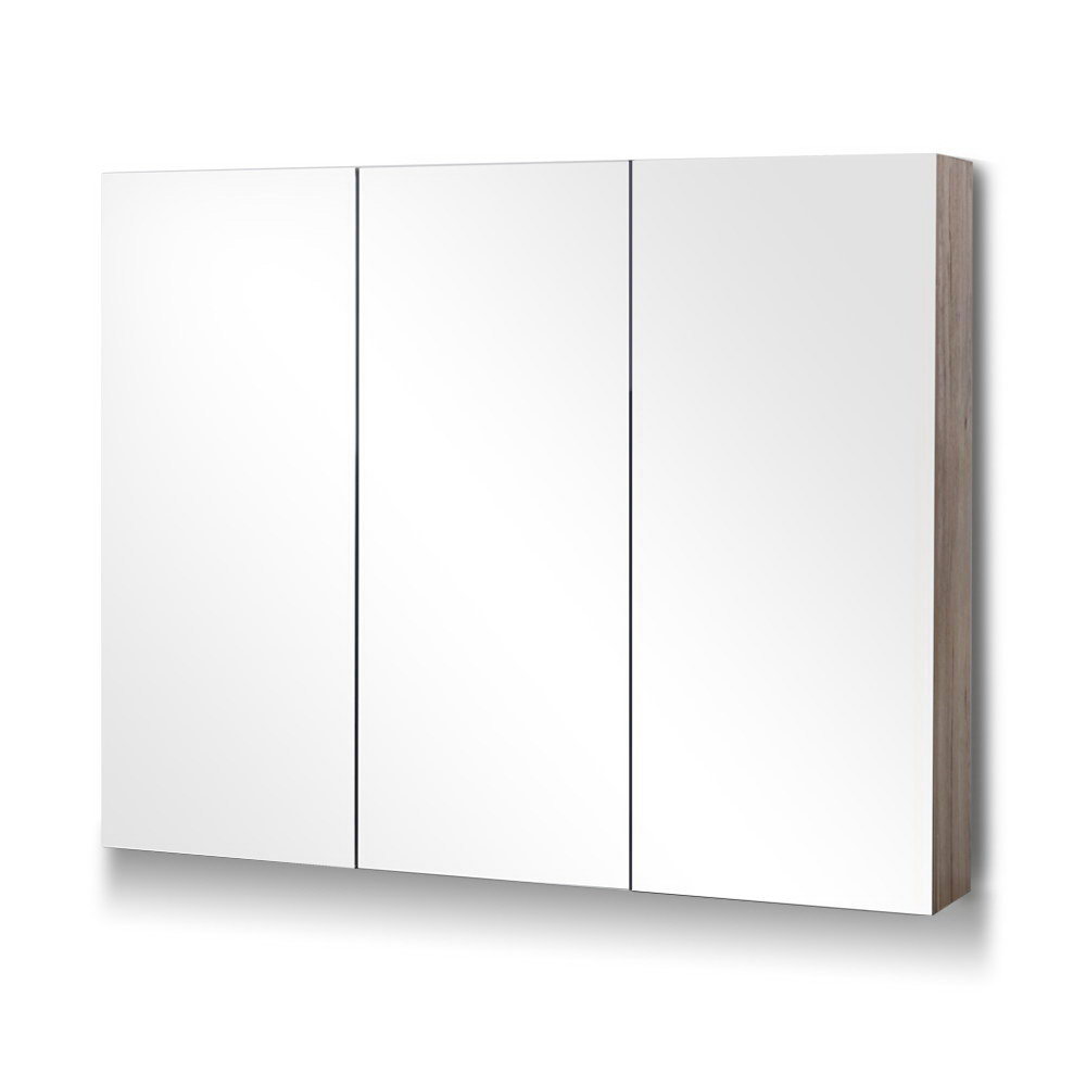 Cefito Bathroom Mirror Cabinet 900mm x720mm - Natural