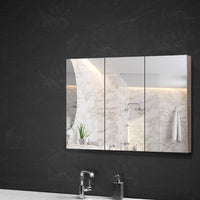 Thumbnail for Cefito Bathroom Mirror Cabinet 900mm x720mm - Natural